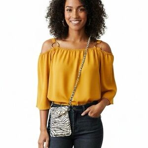 Zebra Print Crossbody Bag